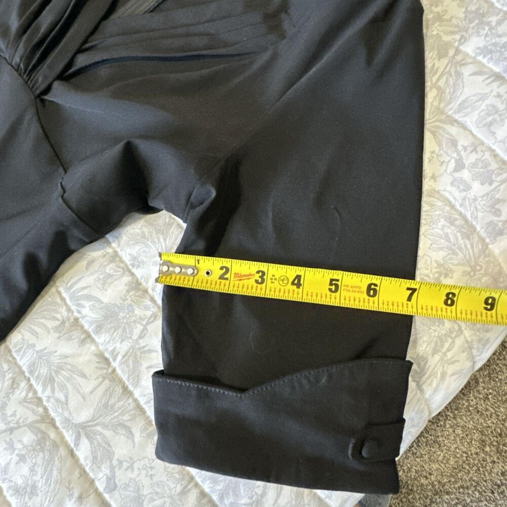 Unique Vintage XL 14 Dolores Swing Black Dress Midi Women’s Stretch - Picture 13 of 14